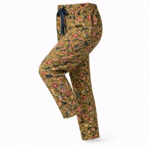 Sundance Lounge Pants Size XL Floral Drawstring Waist Relaxed Fit Casual